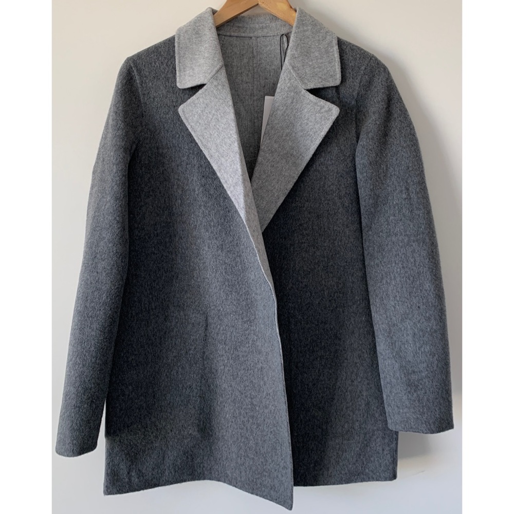 NWT Theory Sileena Reversible Wool and Cashmere Coat